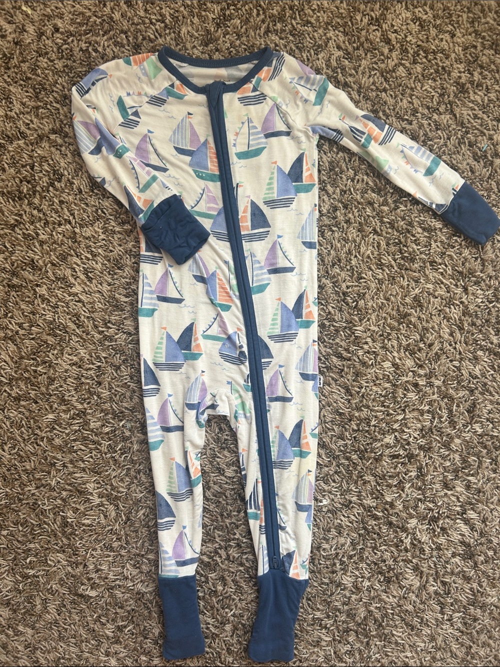 Little Sleepies Seas the day Sailboat print